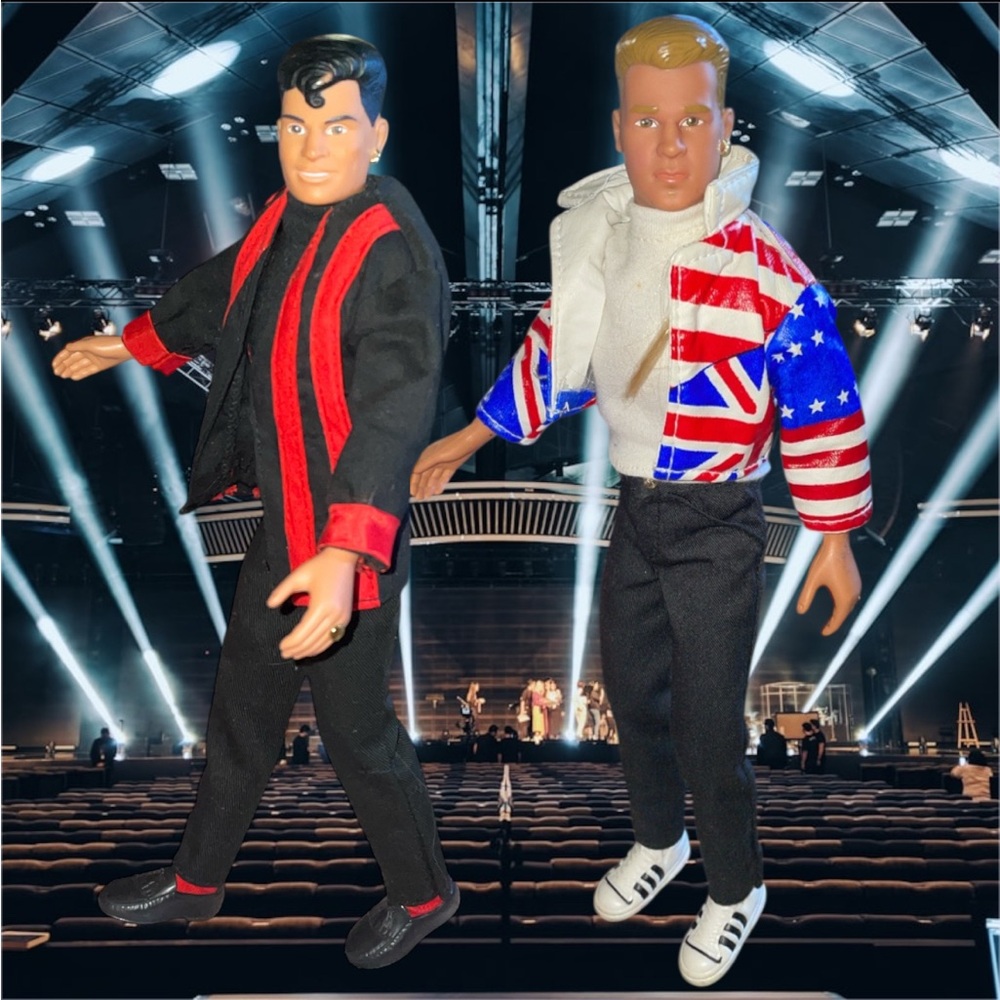 1990 Donnie & Jordan Big Step Products New Kids On The Block 12” Vintage Dolls